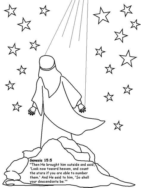 Abram coloring page  Loisirs créatifs liés à la bible, Activités