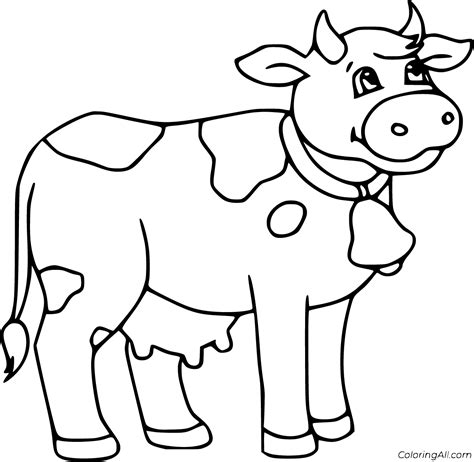 Dairy Cow Coloring Page Printable