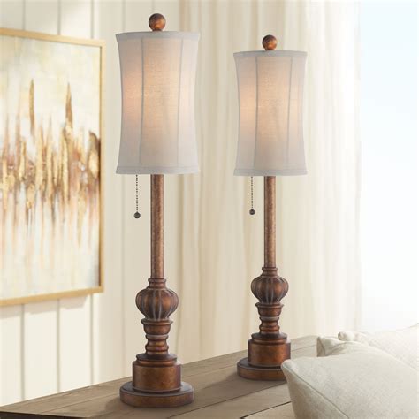Regency Hill Traditional Buffet Table Lamps 28 Tall Set Of 2 Warm