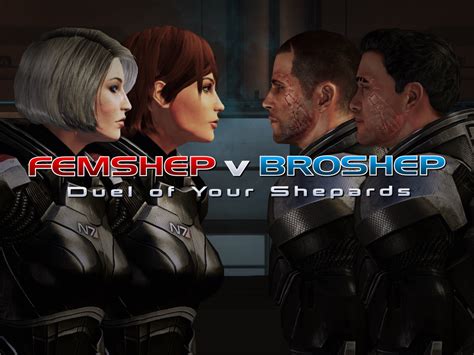 Femshep V Broshep Duel Of Your Shepards Mod For Mass Effect Legendary