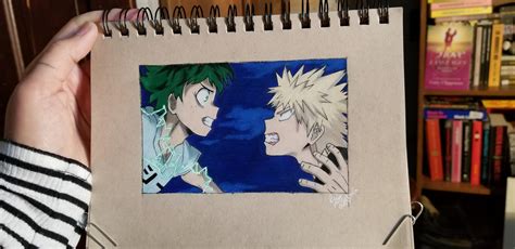 First Time Drawing Anime Using Colored Pencils Microns Gelly Roll Pen