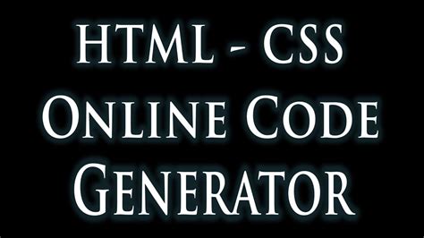 Free Html Css Online Layout Code Generator Create Build