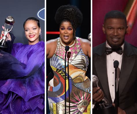 Rihanna Lizzo And Jamie Foxx Take Home Top Honors At 51st Naacp Image