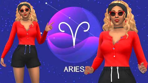 Aries Sims 4 Zodiac Sign Cas Wcc Links Youtube