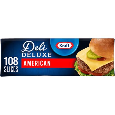 Kraft Deli Deluxe American Cheese Slices Ct Pack Packaged Cheese