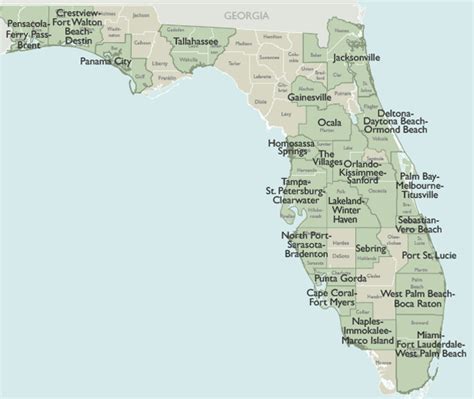 Florida Zip Code Map With Cities Florida Map