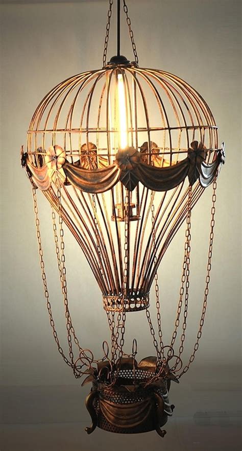 Take your hot air balloon to an open, mostly empty room to fly it. Vintage Hot Air Balloon Pendant | Hot air balloons art ...