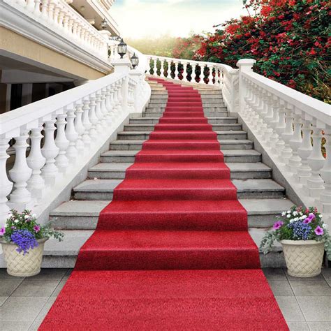 2018 5x7ft Vinyl Digital Wedding Red Carpet Stairs Stage Photography