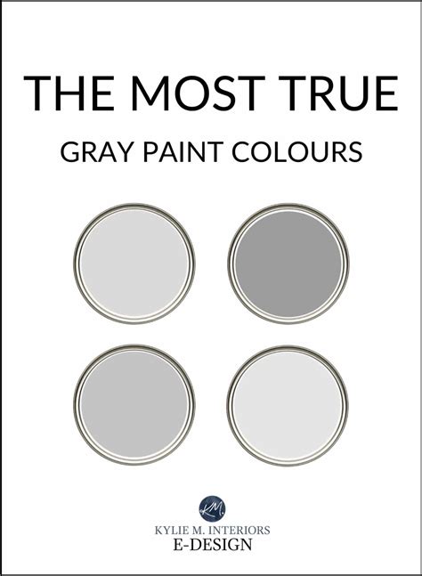 The Most True Real Gray Paint Colours Benjamin And Sherwin Kylie M