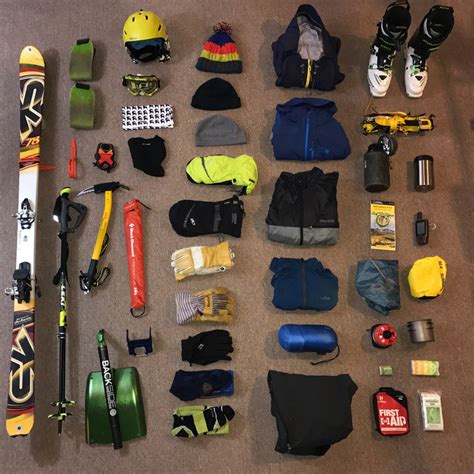 Backcountry Ski Gear Picture Image Photo