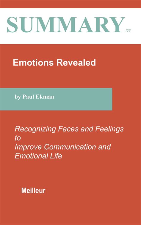 Summary Of Emotions Revealed Recognizing Faces And Feelings To Improve