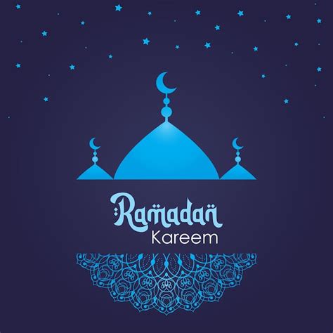 Premium Vector Ramadan Kareem Vector Background Template Design
