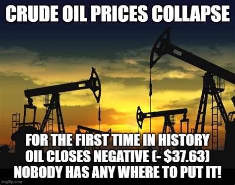 Crude Oil Collapse April Imgflip