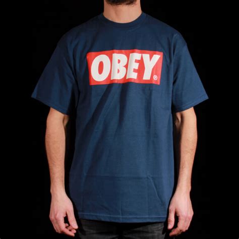 T Shirts Obey Obey Bar Logo T Shirt