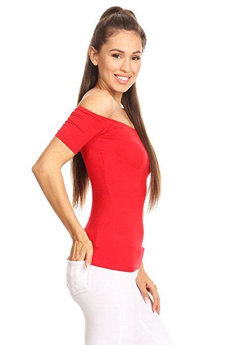 simlu red off the shoulder top summer short sleeve tops for women small tops classy wear top