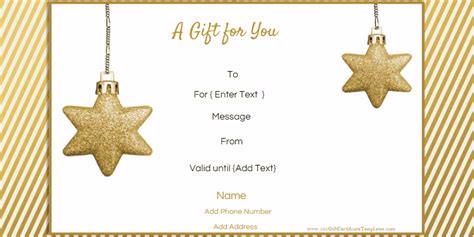 Find & download free graphic resources for certificate. Free Editable Christmas Gift Certificate Template | 23 Designs