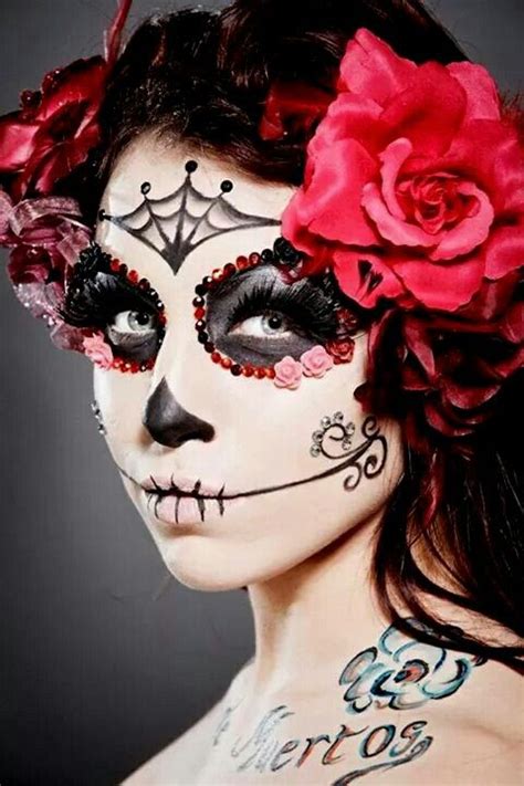 pin by tamara on day of the dead mexico halloween makeup sugar skull halloween makeup scary
