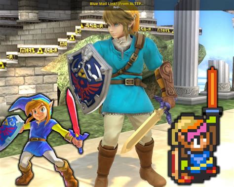 Blue Mail Link From Alttp And Albw Super Smash Bros Wii U Mods