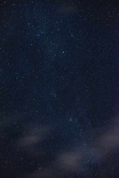 Download Wallpaper 800x1200 Starry Sky Stars Clouds Night Iphone 4s