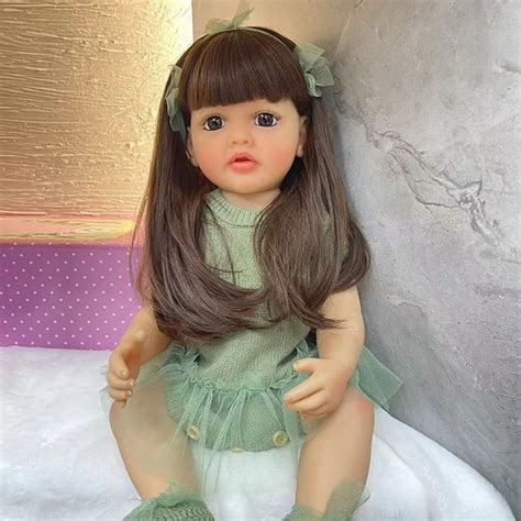 55cm Reborn Toddler Girl Dolls Full Body Vinyl Doll Hand Details