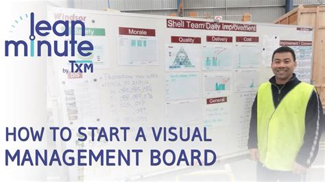 Txm Lean Minute How To Start A Visual Management Board Youtube