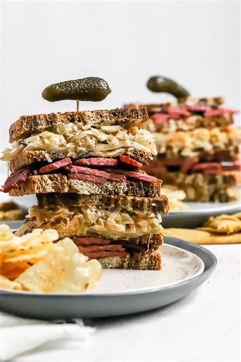 Corned beef is a popular meat for st. Leftover Corned Beef Reubens - Sprinkles & Sea Salt