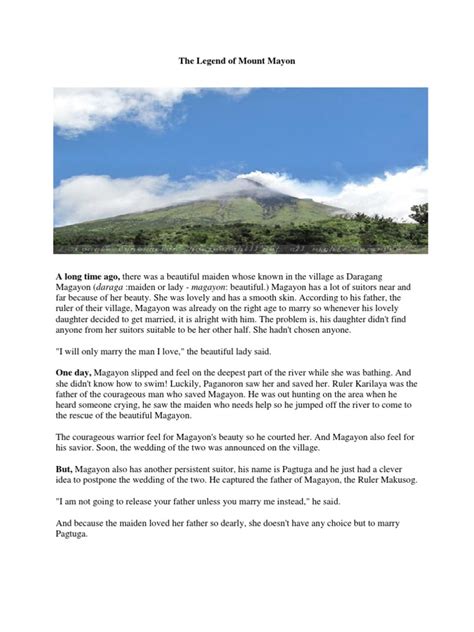 The Legend Of Mount Mayon