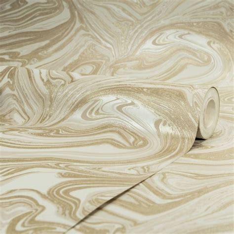 Prosecco Sparkle Marble Wallpaper Cream Cream Wallpaper