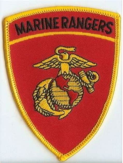 Usmc Marine Rangers Qualified Patch Ft Benning Trained Elite Marines
