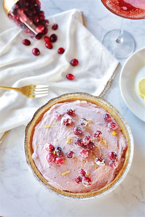 cranberry cream and lemon pie tangled with taste