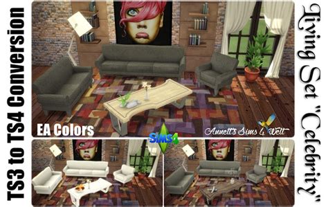 Ts3 To Ts4 Safari Livingroom Conversion At Annett S Sims 4 Welt Sims 4