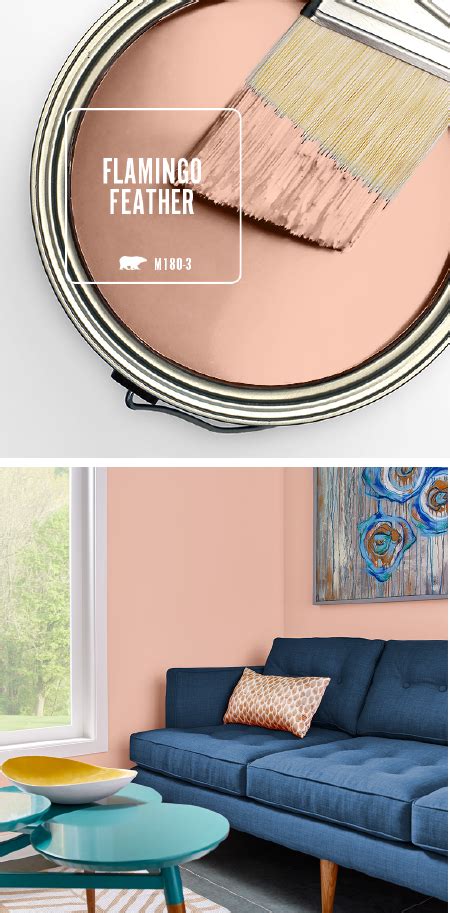 Color Of The Month Flamingo Feather Colorfully Behr