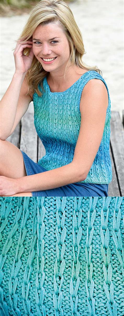 Free Knitting Pattern For An Easy Summer Top Knitting Bee
