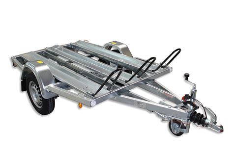 Some trailers made specifically for motorcycle trailers have very small tires, which bounce uncontrollably as you drive. Motorcycle trailers - TPV Light car trailers