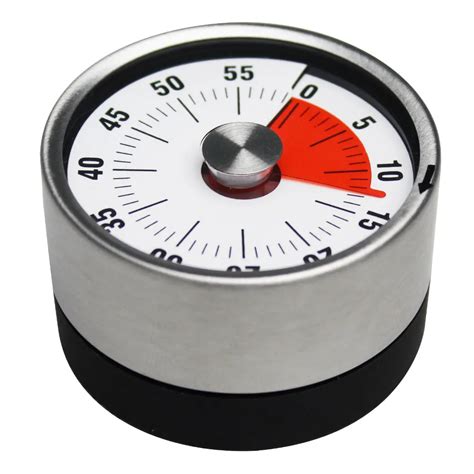 Baldrstainless Steel Mechanical Kitchen Timer Magnet Round Shape 60