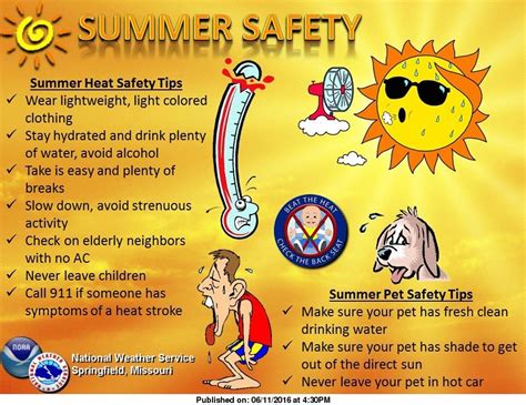 Safety Tips To Beat The Heat Summer Safety Safety Slogans Beat The Heat