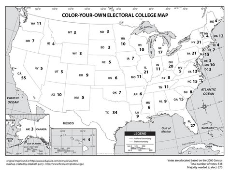 2016 Printable Electoral Map Free Printable Maps