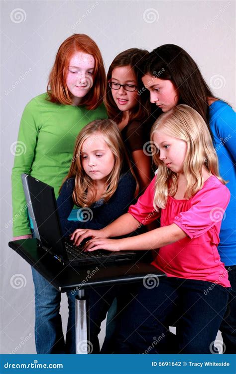 Computer Geeks Stock Photo Image Of Laptop Childhood 6691642