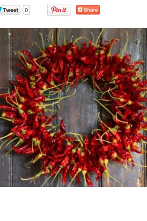 Chilli Wreath Christmas Table Centerpieces Chili Peppers Decor Wreaths