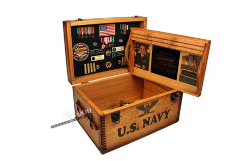Custom Military Retirement Keepsake Boxes Relic Wood Military