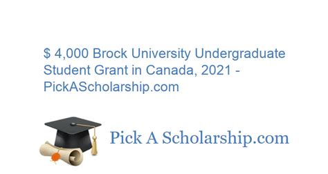 4000 Brock University Undergraduate Student Grant In Canada 2021