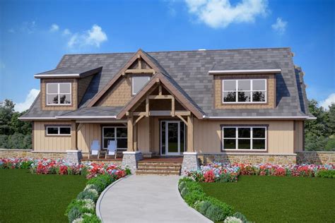 Country Craftsman Lake House Plan With Upstairs Home Theater 92387mx