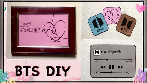 Easy Bts Diy Projects No Printer 📠1 Part 1 Youtube