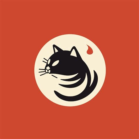 Premium Vector Cat Logo Vecto Japan Style