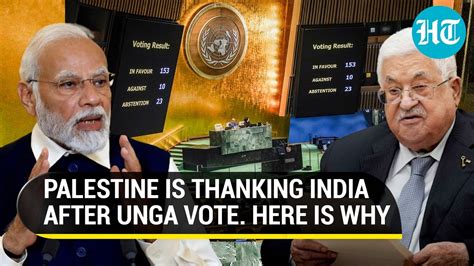 संयुक्त राष्ट्र महासभा में भारत ने इजरायल अमेरिका को हराया फ़िलिस्तीन