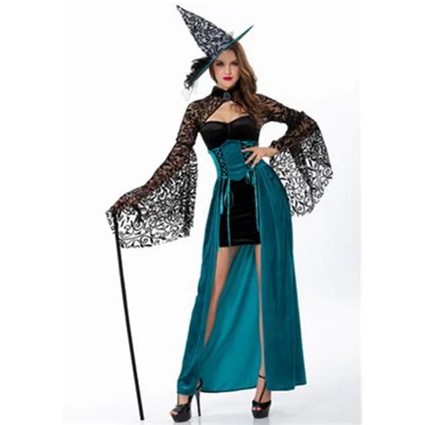 New Women Halloween Witch Costume Adult Masquerade Cosplay Costume