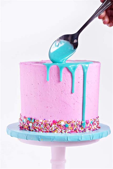Diy Sprinkle Drip Cake Sprinkles For Breakfast Recipe Sweetie