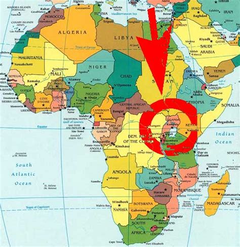 Tanzania is located on the south of uganda and sudan is located on its north. Insights: KONY 2012-Africa should not wait for Garvin to grow up