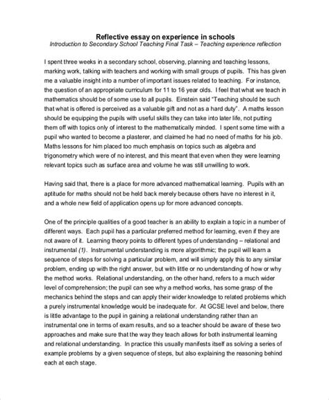 Reflective Essay 24 Examples Format Pdf Reflective Essay