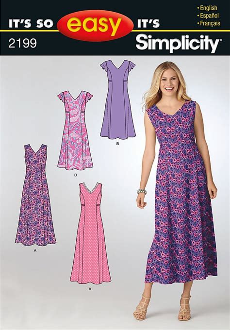 Purchase Simplicity 2199 Misses Dress And Read Its Pattern Reviews